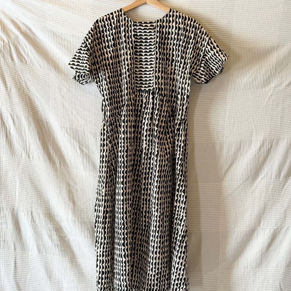 Light Black and White Patterned Dress